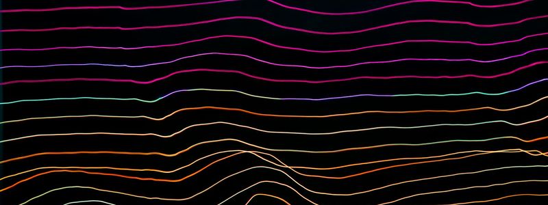 Abstract pattern representing rhythmic breathing.